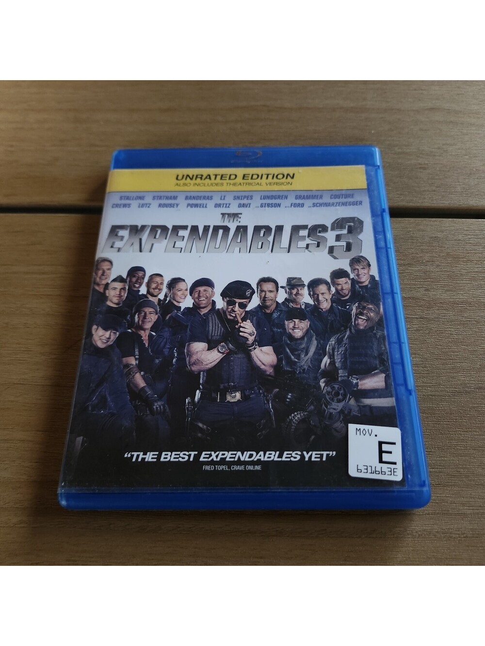 The Expendables 3 (Blu-ray Lionsgate) Unrated Edition, Sylvester Stallone